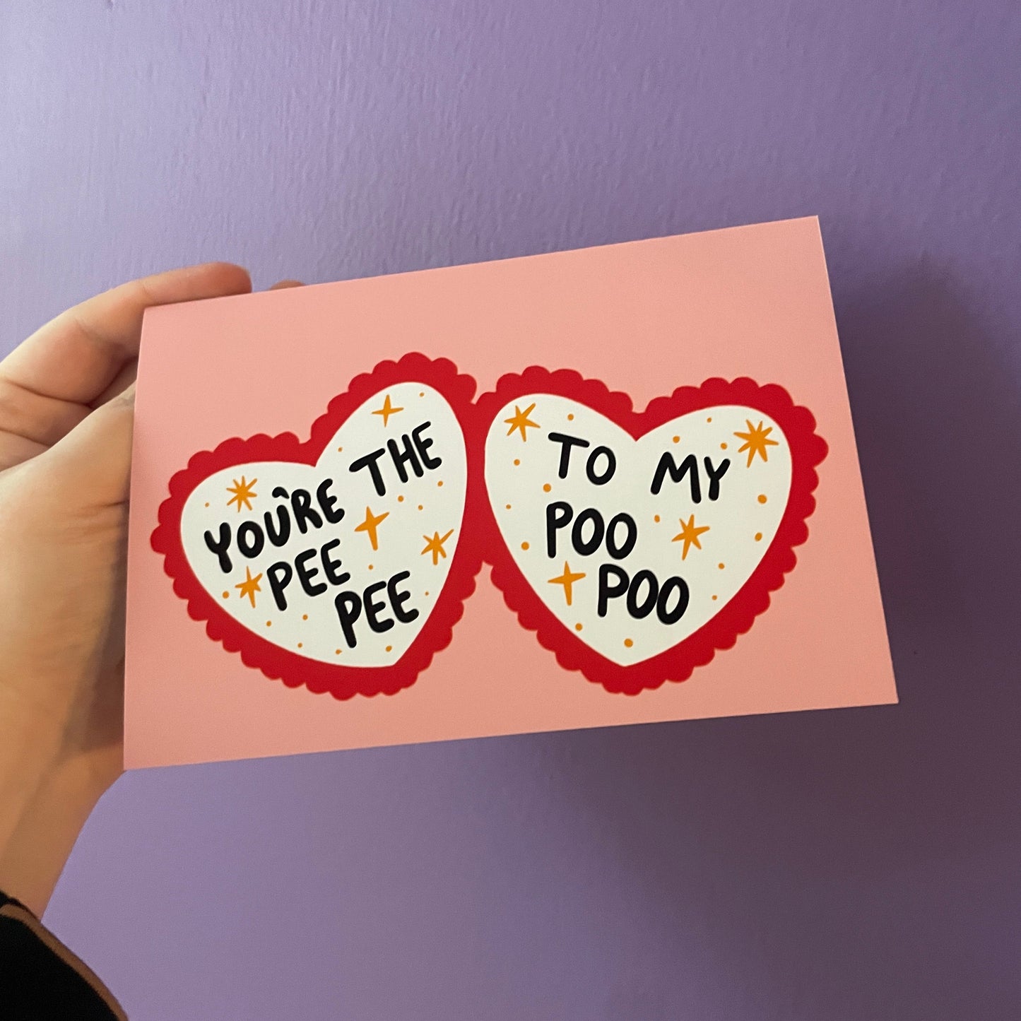 You're the Peepee to my Poopoo Valentine's Day Card