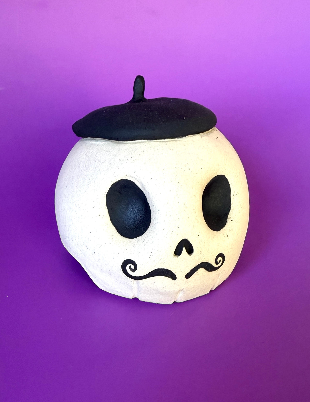 Ceramic French Skull Bust