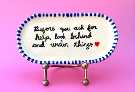 Glasses Tray - Before you ask for help...