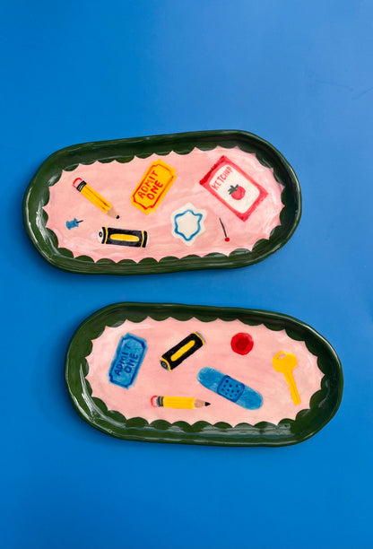 Junk Drawer Oval Tray