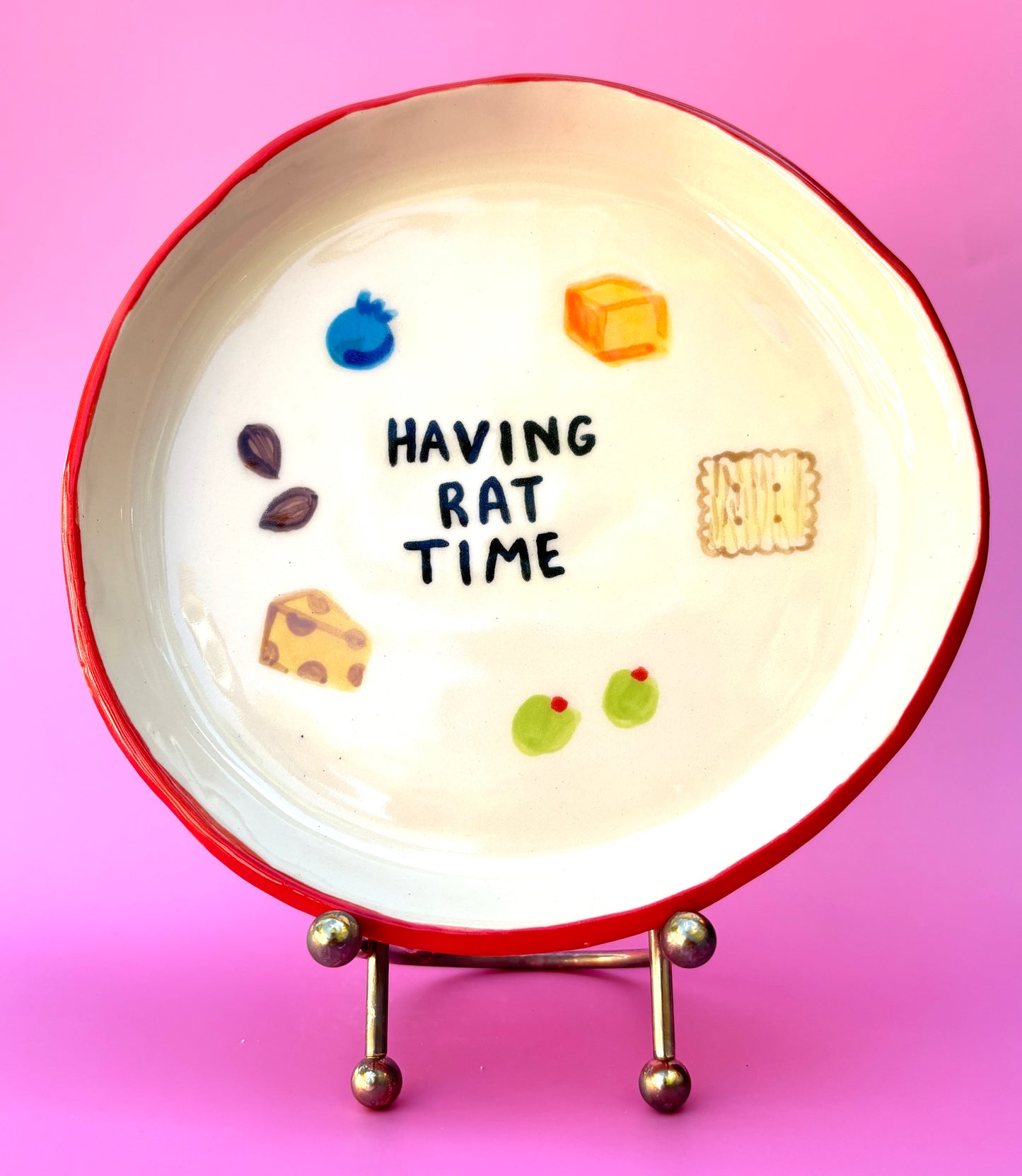 Having Rat Time Plate - Large