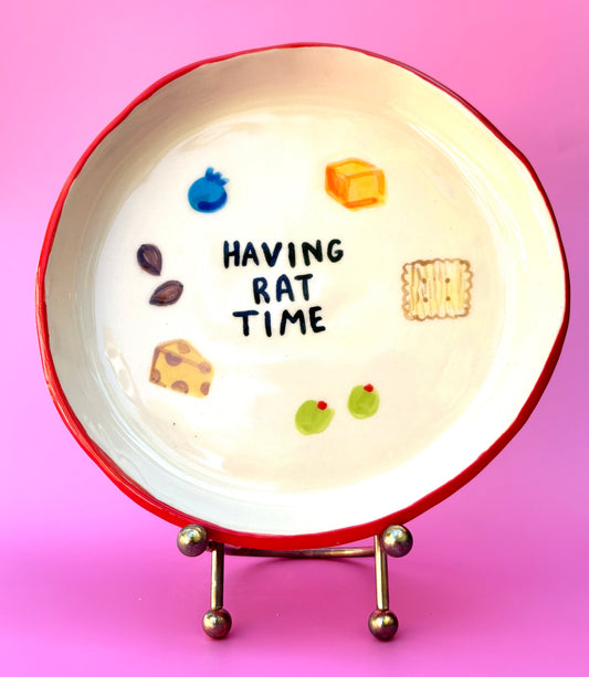 Having Rat Time Plate - Large