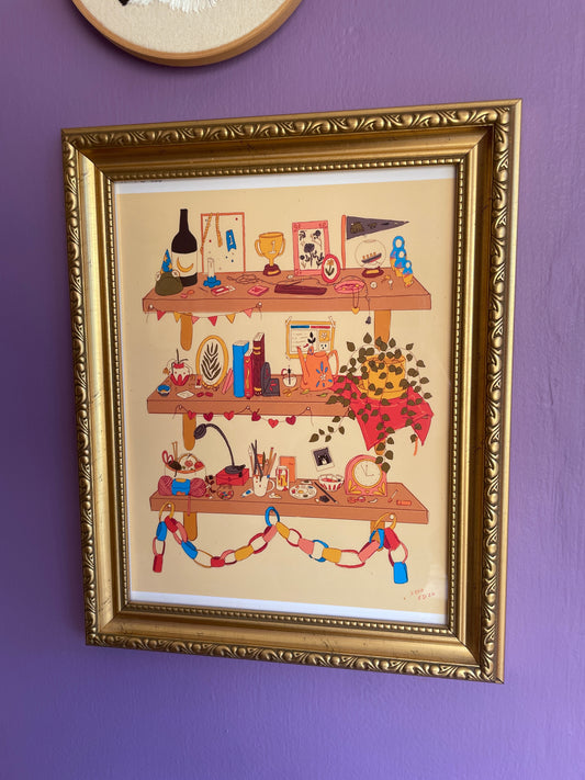 An Artist's Shelf 8"x10" Print