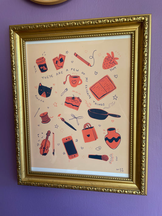 Favorite Things 8"x10" Print
