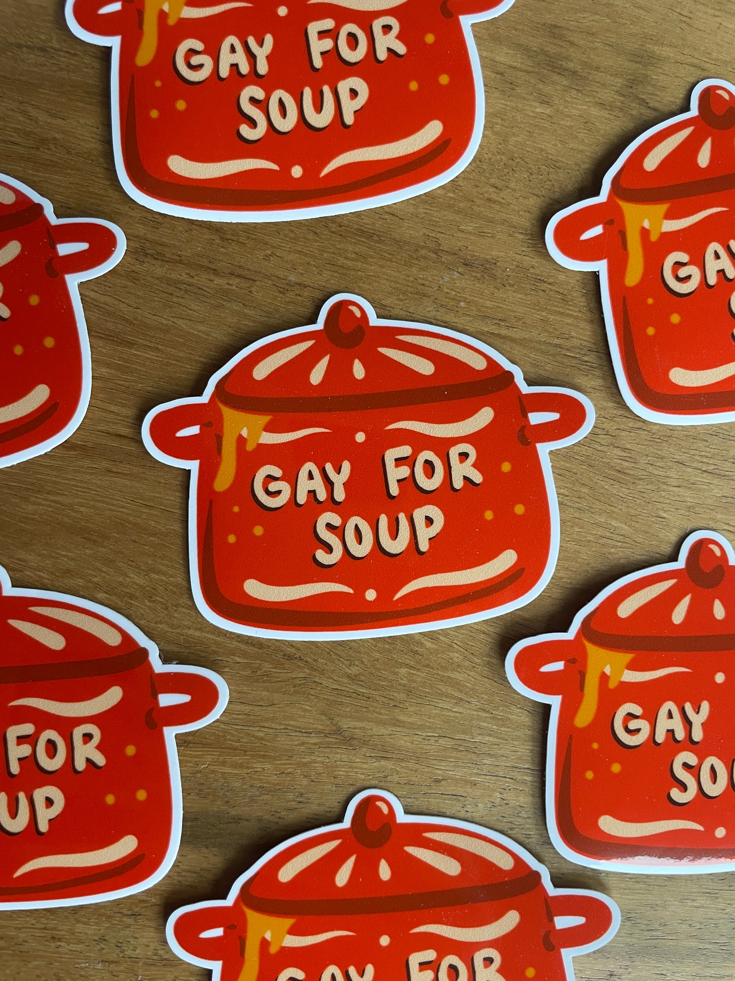 Gay For Soup 3" Vinyl Sticker