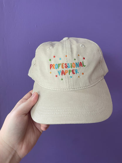 "Professional Yapper" Corduroy Ball Cap