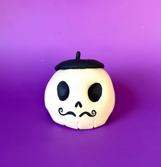 Ceramic French Skull Bust