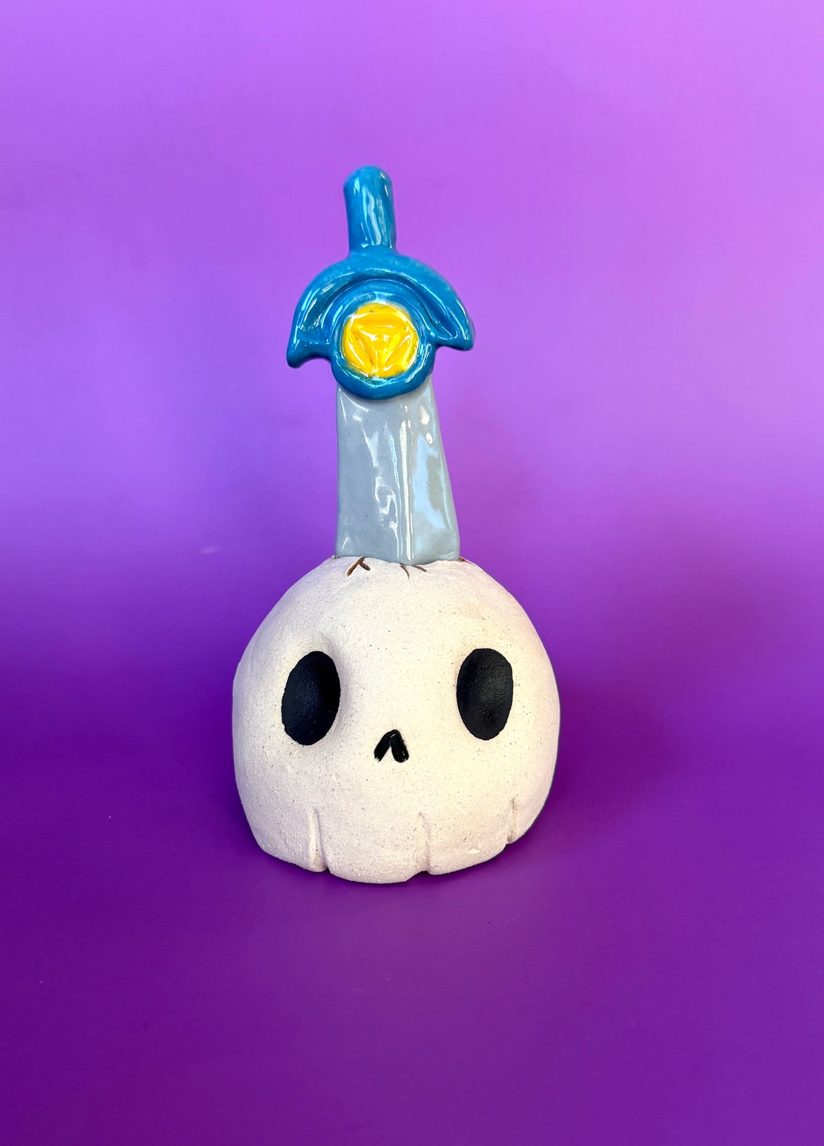 Skull Bust with Sword