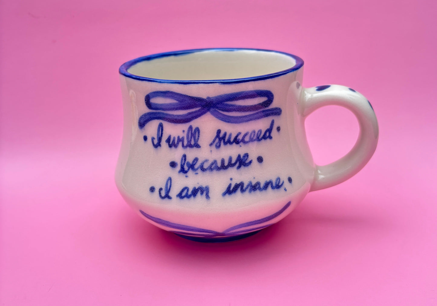I Will Succeed Because I Am Insane Mug--SECOND