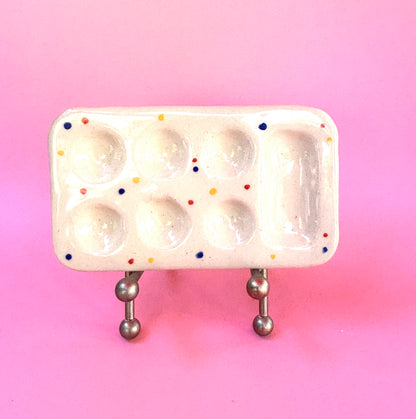 Polka Dot Ceramic Paint Palette