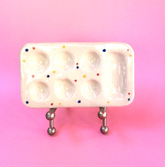 Polka Dot Ceramic Paint Palette