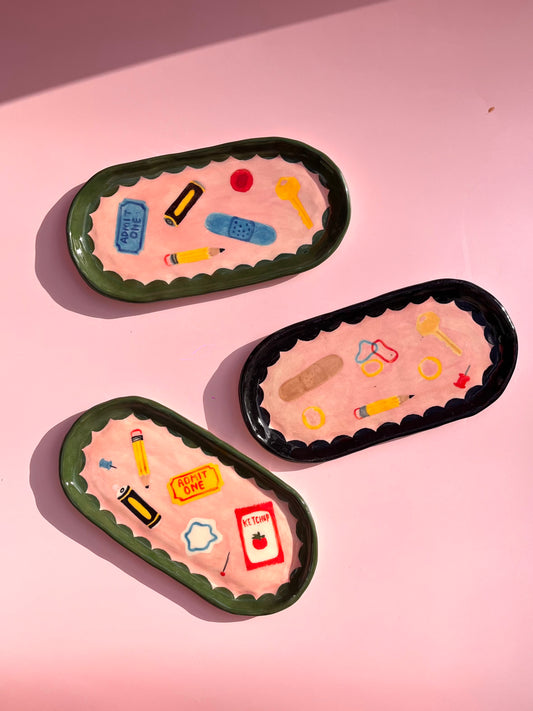 Junk Drawer Oval Tray