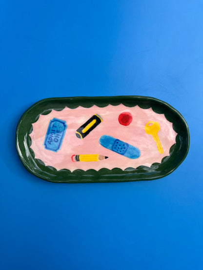 Junk Drawer Oval Tray