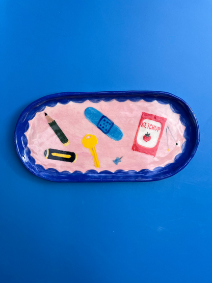Junk Drawer Oval Tray