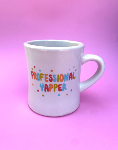 "Professional Yapper" Diner Mug